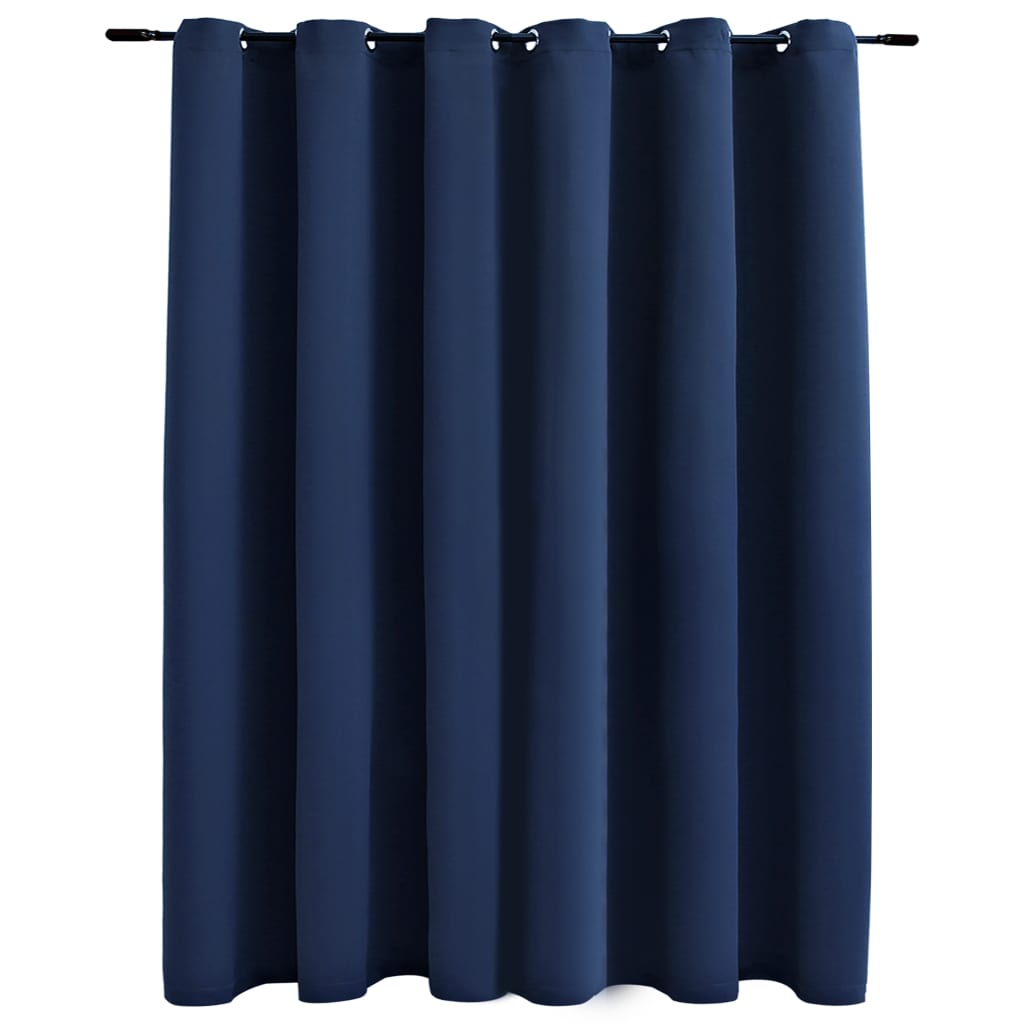 vidaXL pimendav kardin metallrõngastega, sinine, 290 x 245 cm