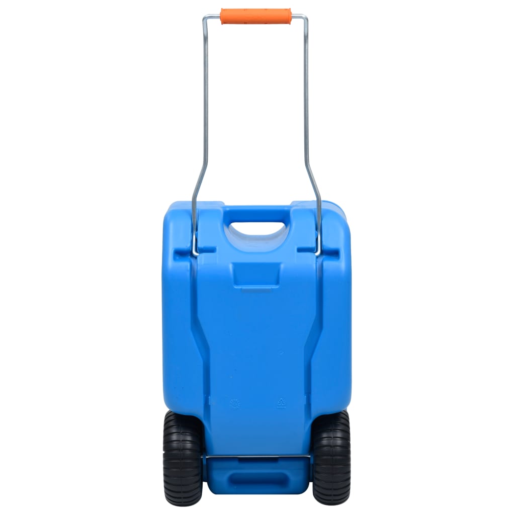vidaXL ratastega veepaak matkamiseks 35 l, sinine