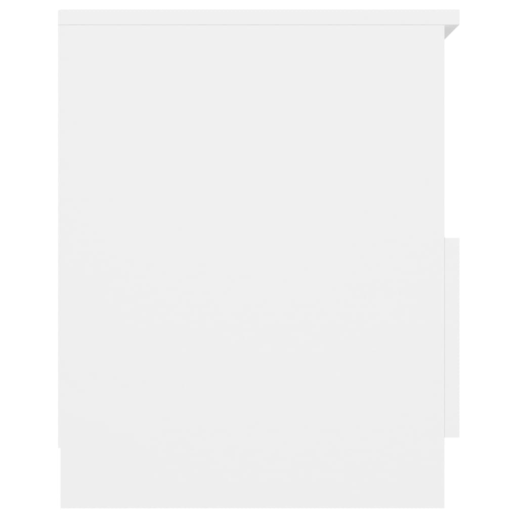 vidaXL öökapp, valge, 40x40x50 cm, puitlaastplaat