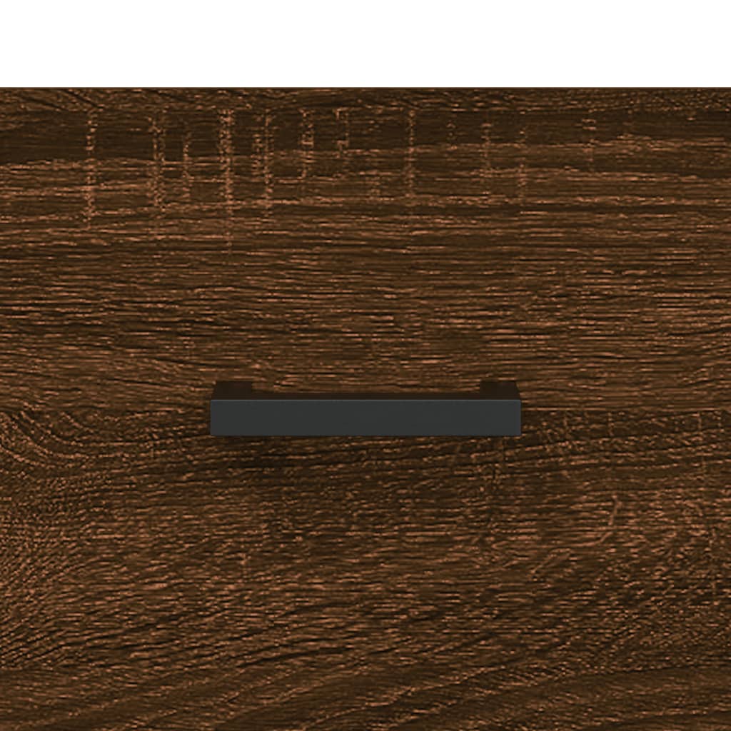vidaXL seinakapp, pruun tamm, 60 x 36,5 x 35 cm, tehispuit