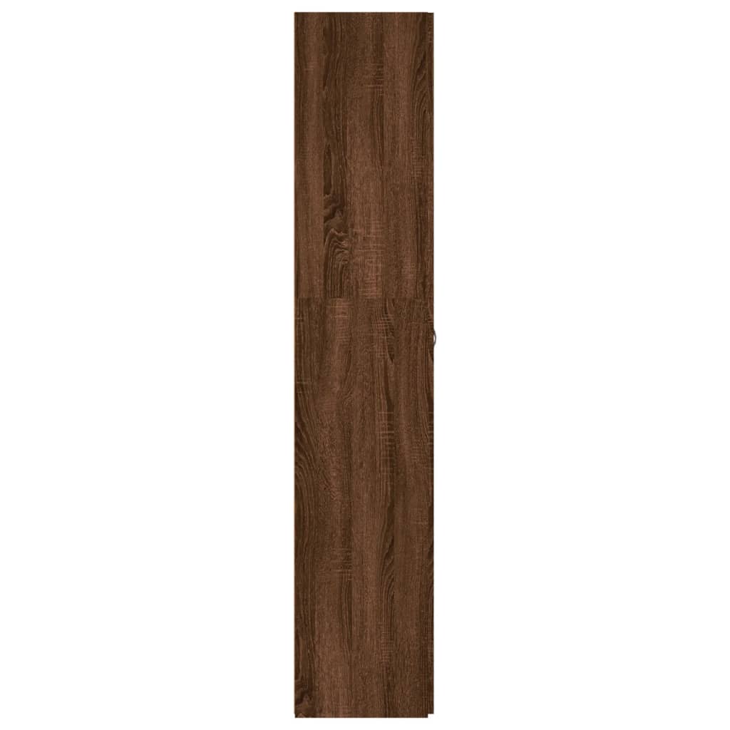 vidaXL kingakapp, pruun tamm, 80 x 35,5 x 180 cm, tehispuit