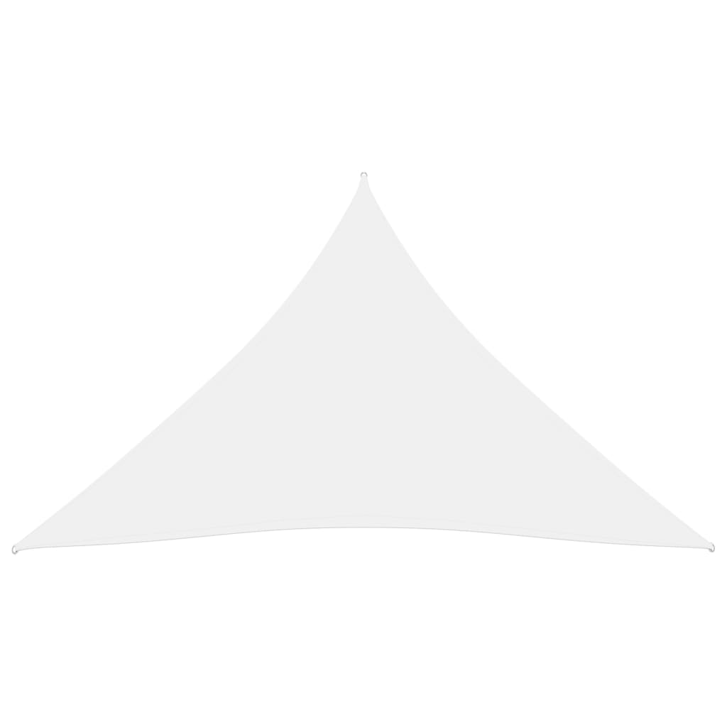 vidaXL oxford-kangast päikesepuri kolmnurkne 4 x 5 x 5 m valge