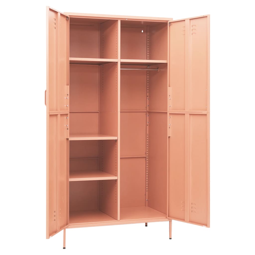 vidaXL garderoob, roosa, 90 x 50 x 180 cm, teras