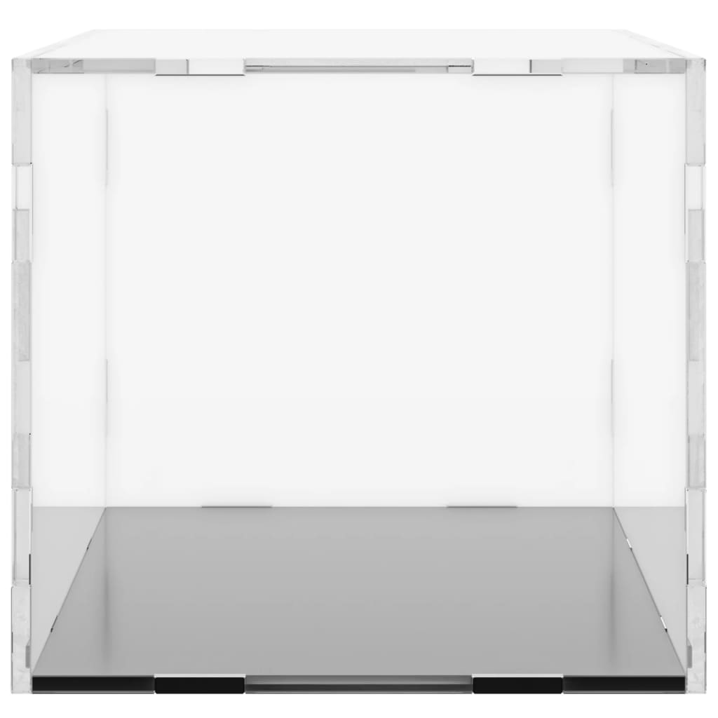 vidaXL vitriinkast, läbipaistev, 30x15x14 cm, akrüül