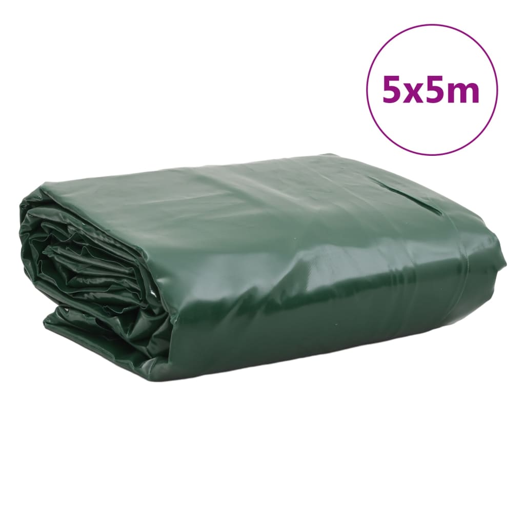 vidaXL present, roheline, 5 x 5 m, 650 g/m²