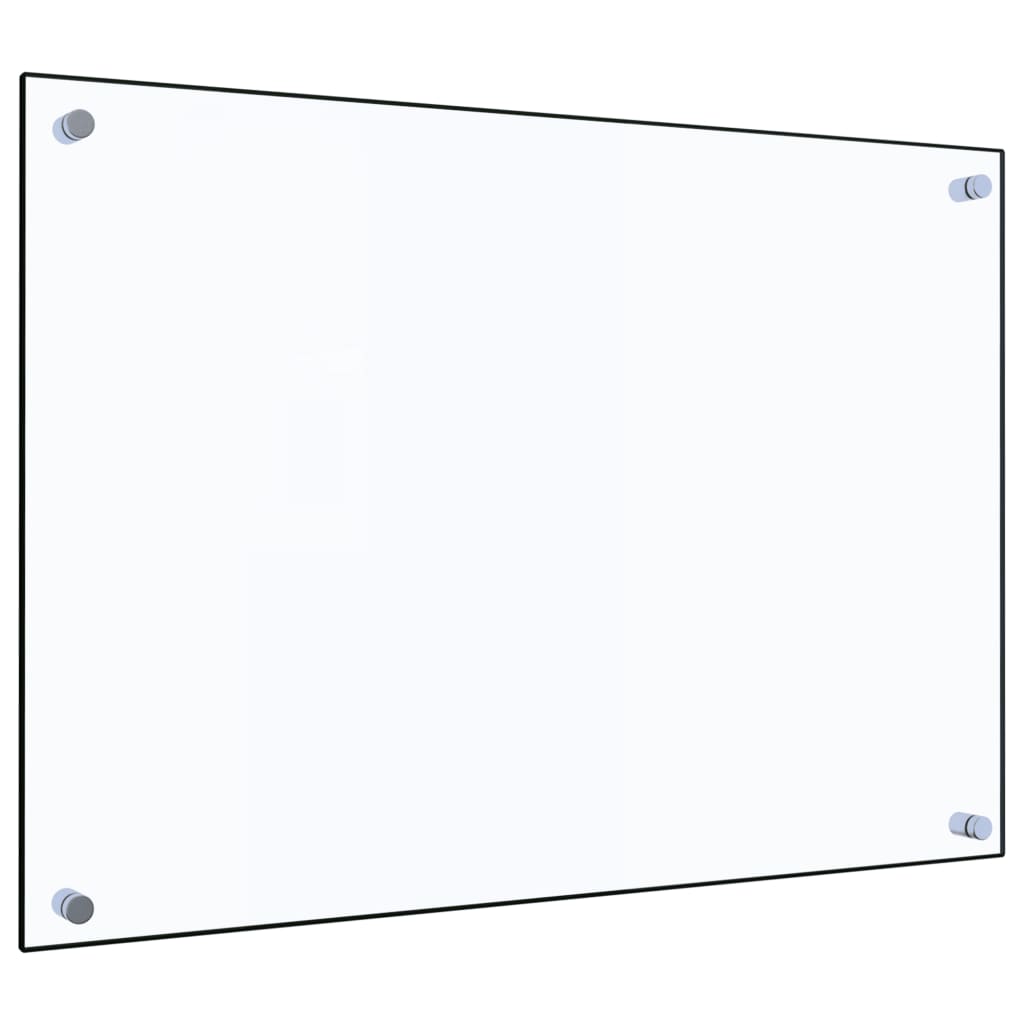 vidaXL köögi pritsmekaitse, läbipaistev, 70 x 50 cm, karastatud klaas