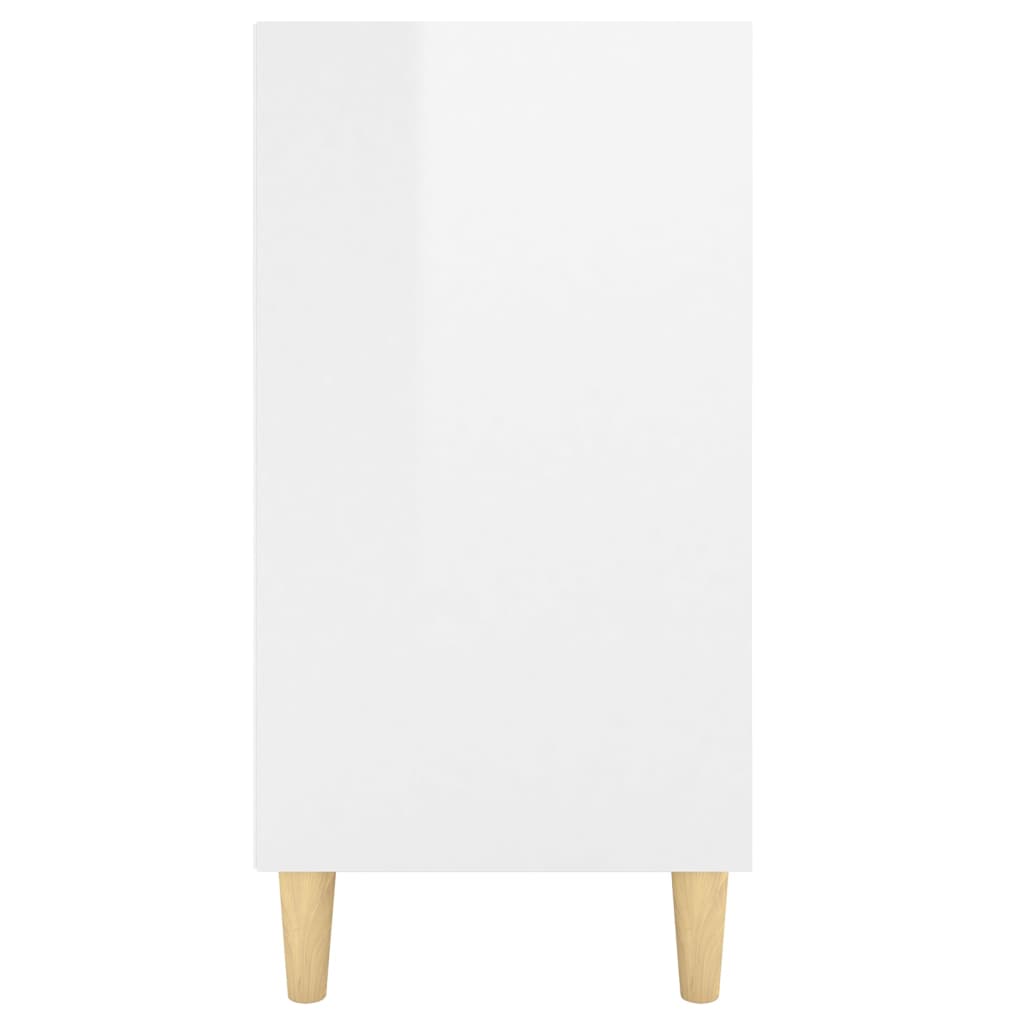 vidaXL puhvetkapp, kõrgläikega valge, 103,5 x 35 x 70 cm, tehispuit