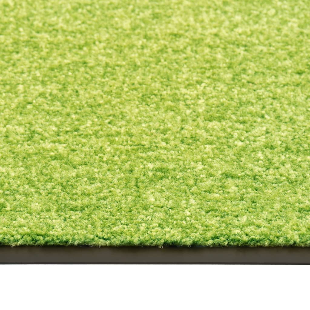 vidaXL uksematt pestav, roheline, 90 x 120 cm