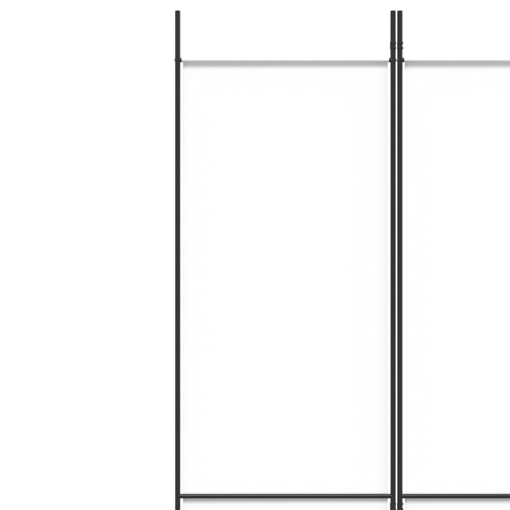 vidaXL 5 paneeliga ruumijagaja, valge, 250 x 220 cm, kangas