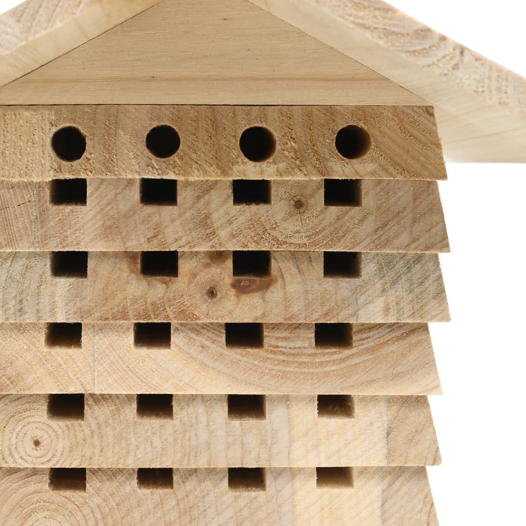 vidaXL mesilaste majake, toekas nulupuit, 22 x 20 x 20 cm