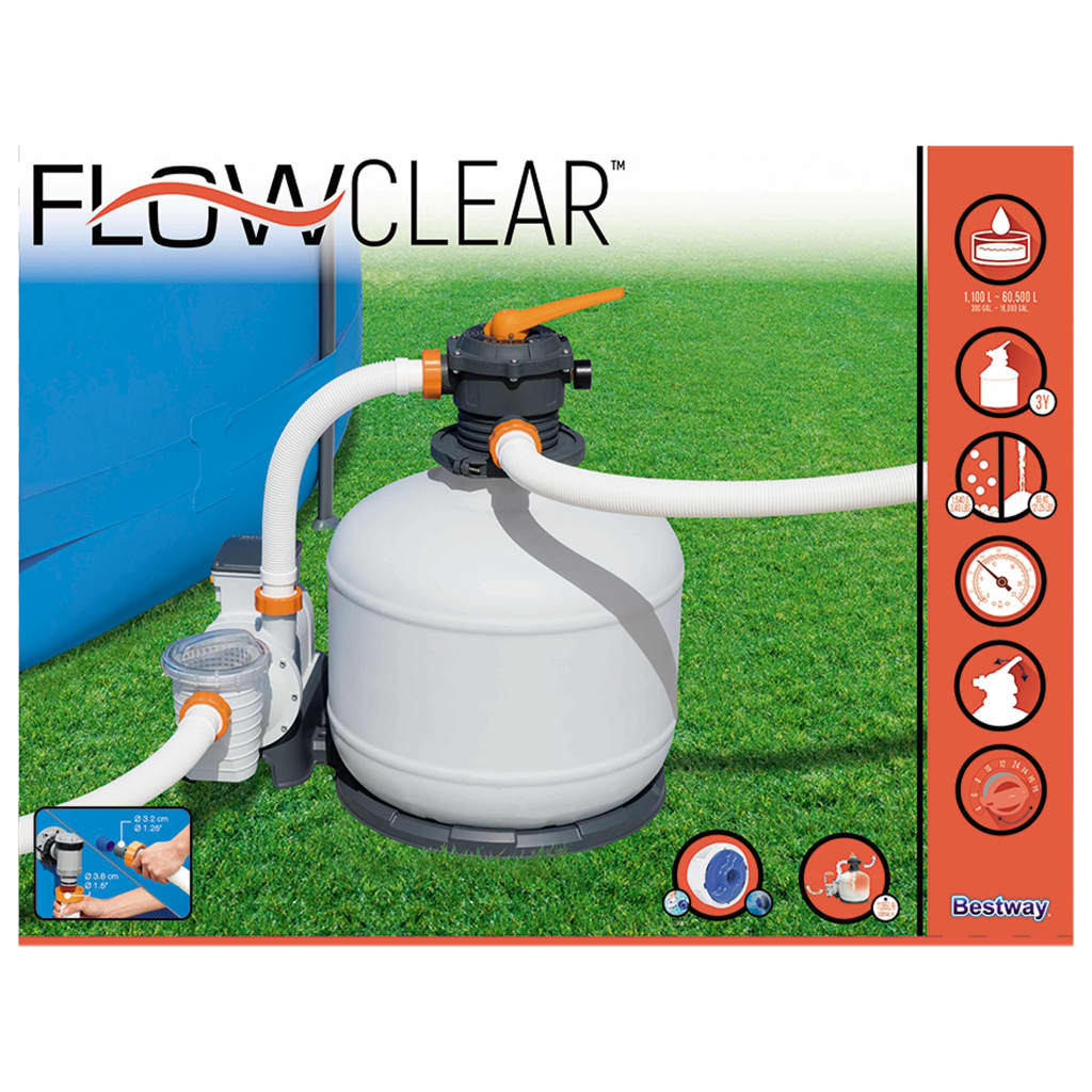 Bestway liiva filterpump "Flowclear" 11355 l/h