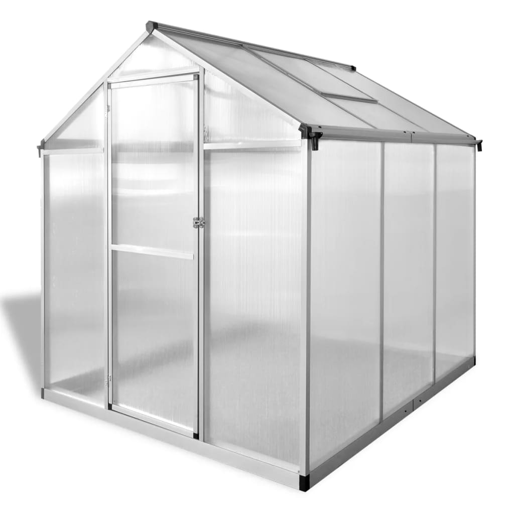 vidaXL kasvuhoone tugevdatud alumiiniumist 3,46 m²