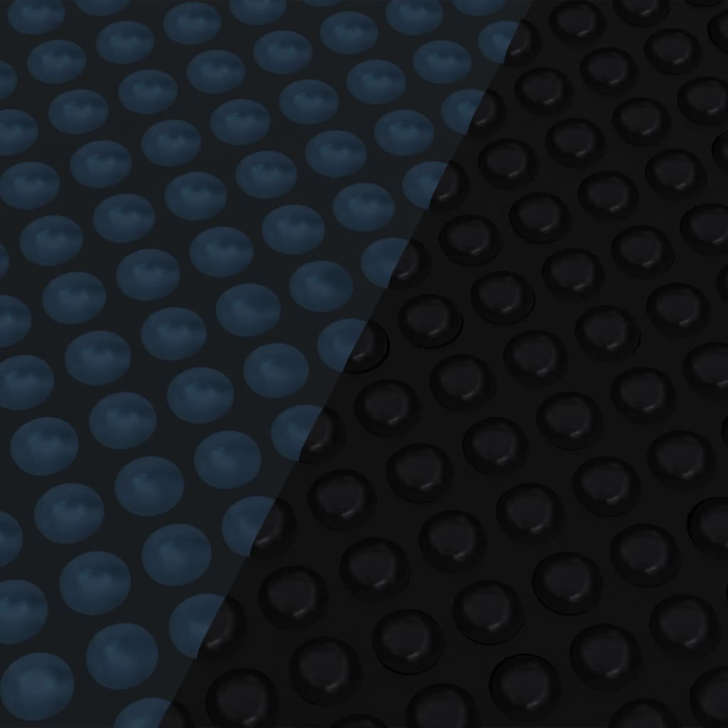 vidaXL ujuv PE ümmargune basseinikile, 450x220 cm, must ja sinine