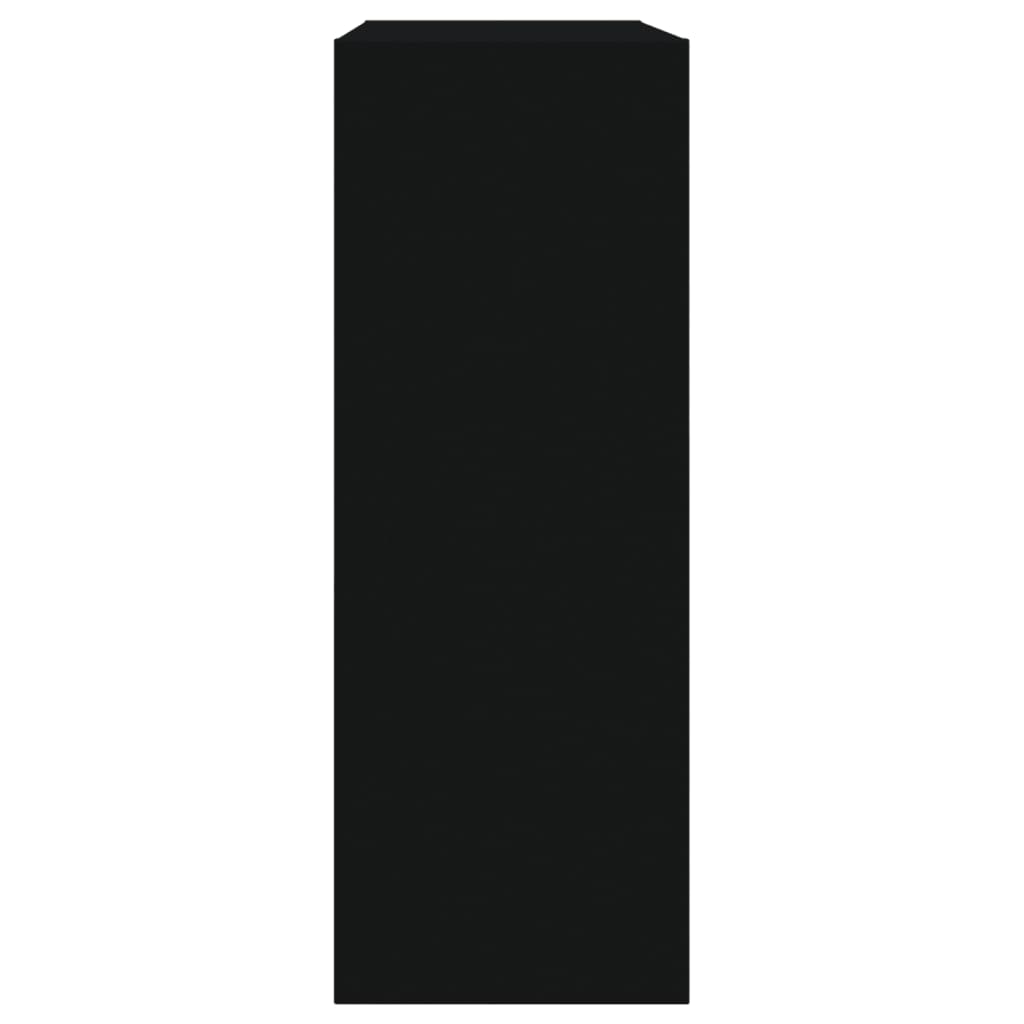 vidaXL jalatsikapp, must, 60x21x57 cm, tehispuit