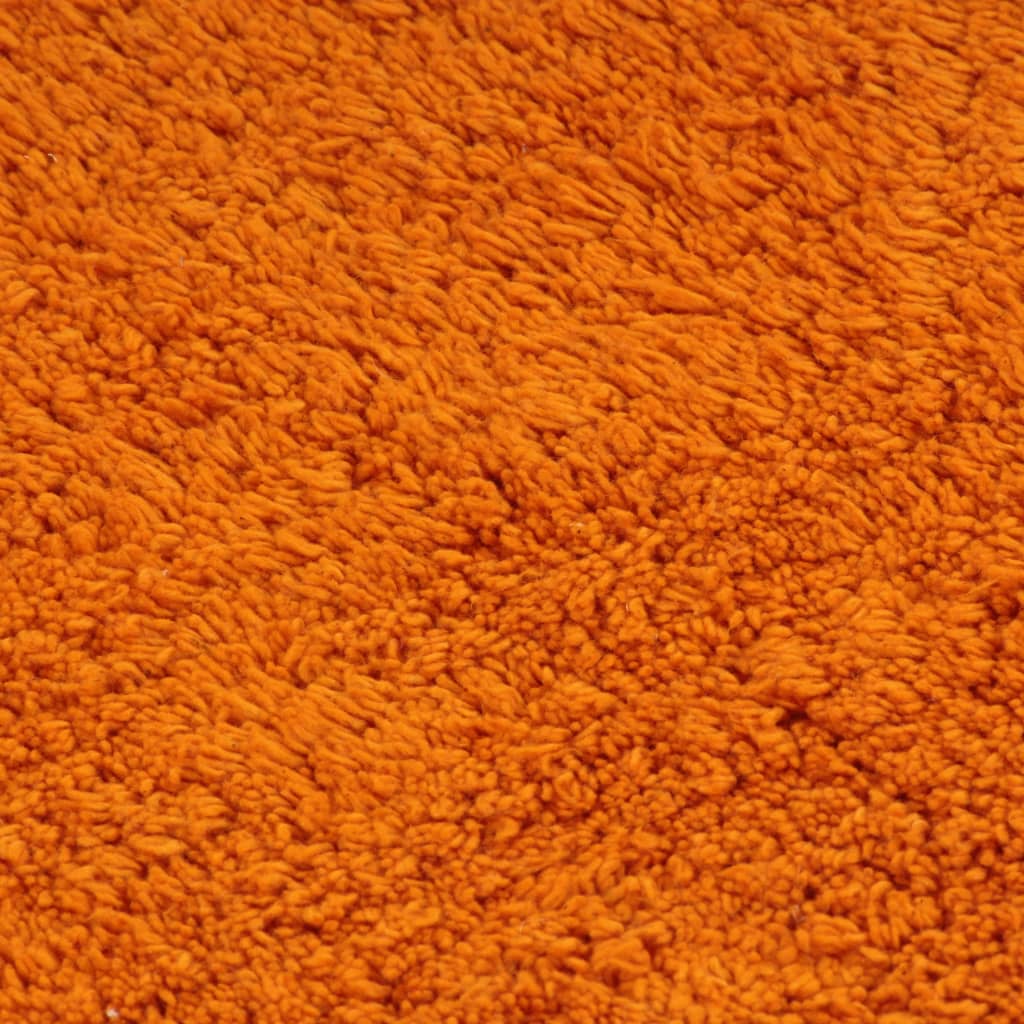 vidaXL 3-osaline vannitoamattide komplekt, kangas, oranž