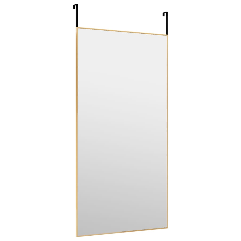 vidaXL uksepeegel, kuldne, 50 x 100 cm, klaas ja alumiinium