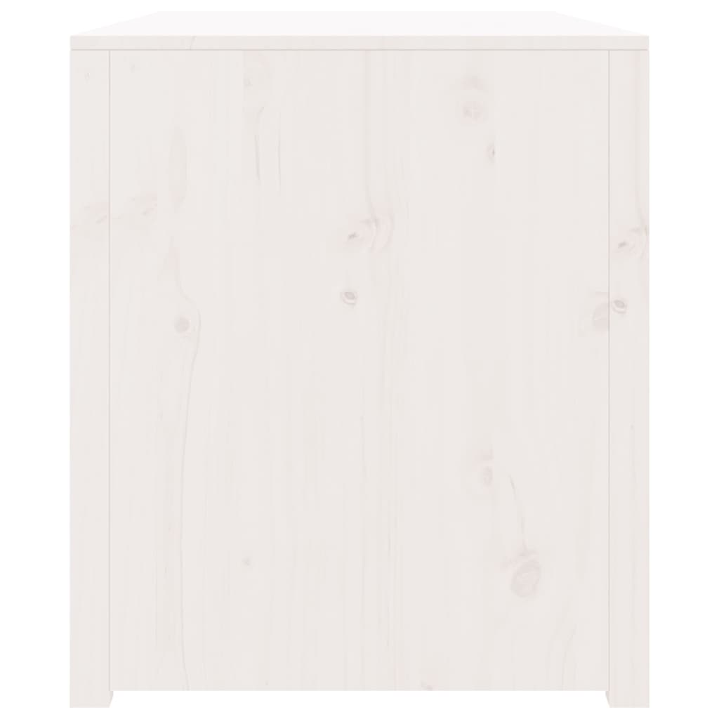 vidaXL õue köögikapp, valge, 106 x 55 x 64 cm, männipuit