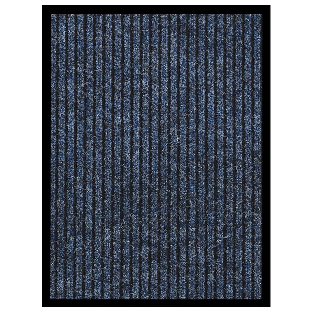 vidaXL uksematt, triibuline, sinine 40 x 60 cm