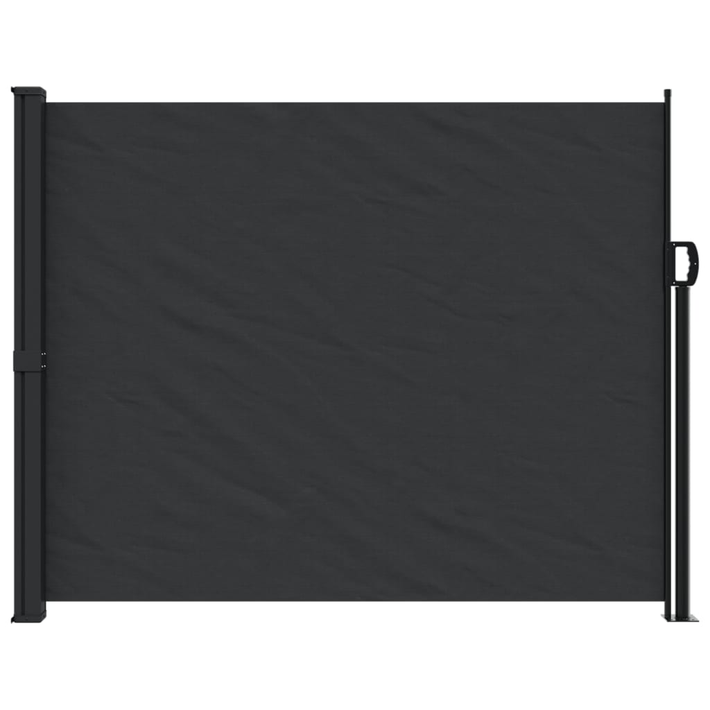 vidaXL lahtitõmmatav külgsein, 160x500 cm, must