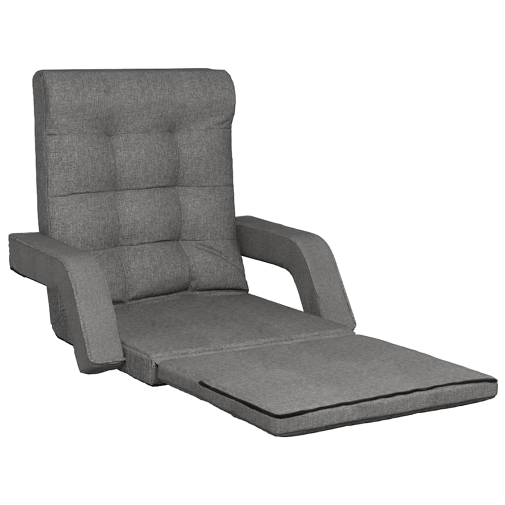 vidaXL kokkupandav tool lamamisfunktsiooniga, helehall, kangas