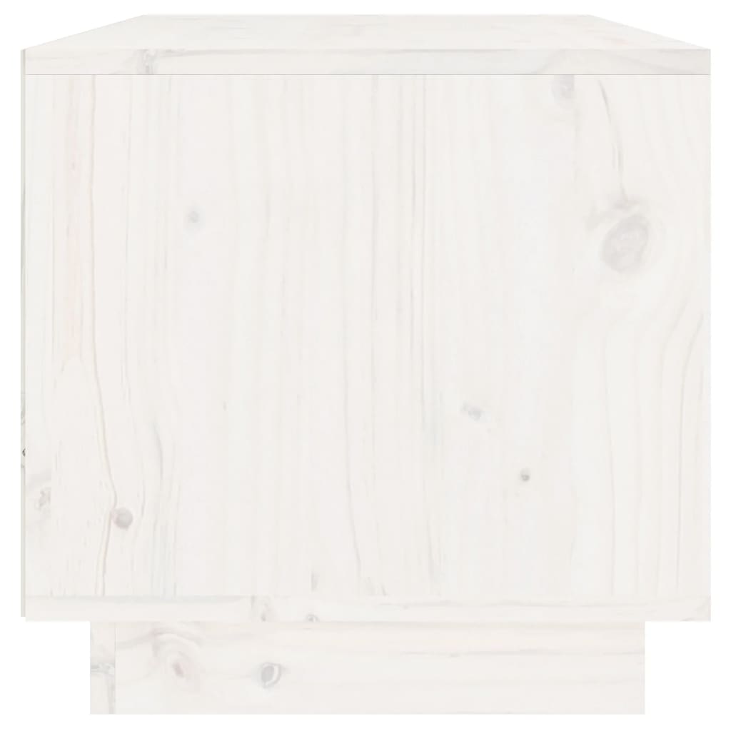 vidaXL telerikapp, valge 60 x 35 x 35 cm, männipuit