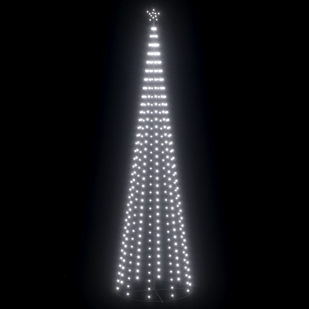 vidaXL koonusekujuline jõulupuu 752 sooja valget LEDi, 160x500 cm