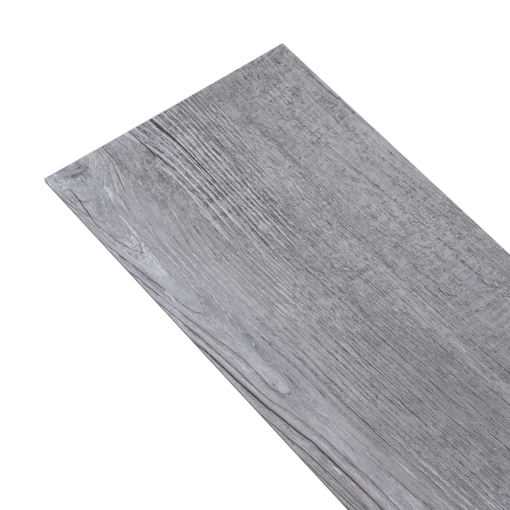 vidaXL iseliimuvad PVC-põrandaplaadid 5,21 m², 2 mm, matt puit, hall