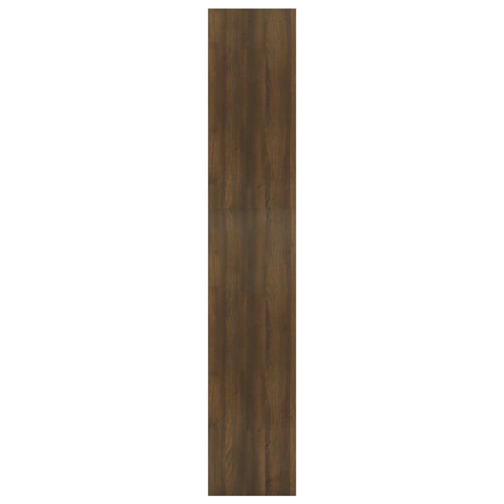 vidaXL raamatukapp, pruun tamm, 60x30x166 cm, puitlaastplaat