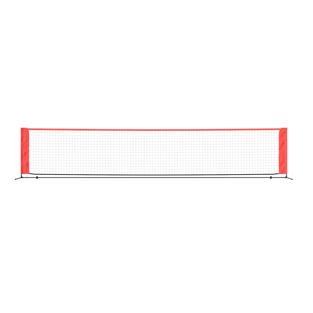 vidaXL tennisevõrk, must ja punane, 500x100x87 cm, polüester