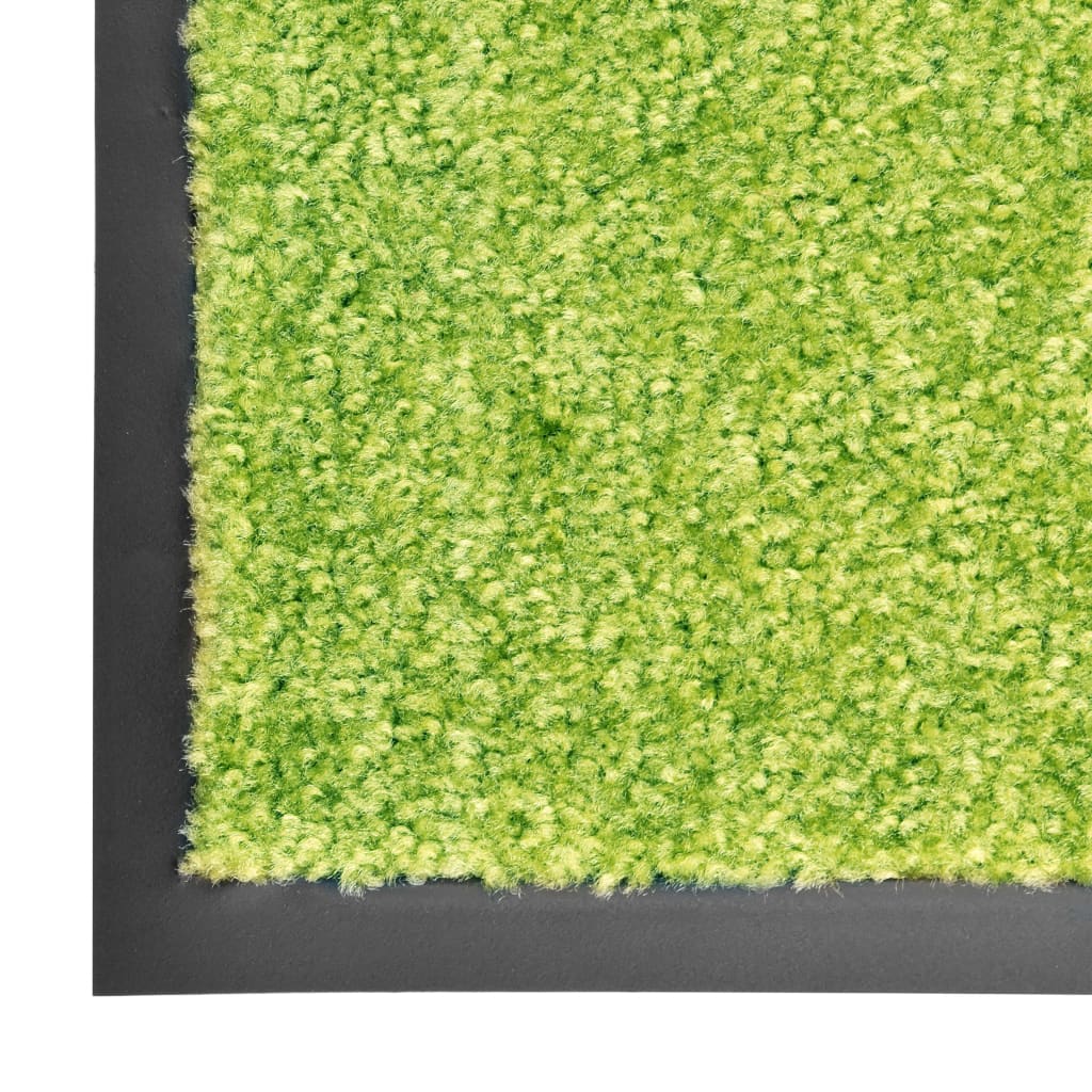 vidaXL uksematt pestav, roheline, 60 x 90 cm