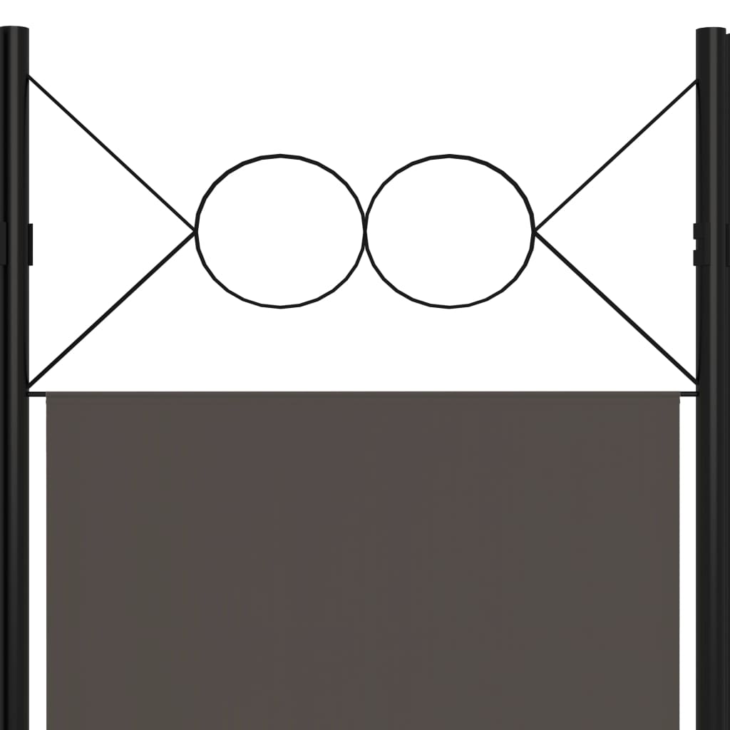 vidaXL 4 paneeliga ruumijagaja, antratsiithall, 160 x 180 cm