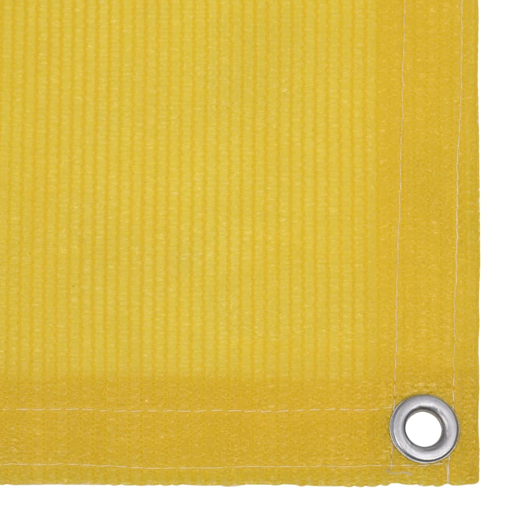 vidaXL rõdusirm, kollane, 90 x 400 cm, HDPE