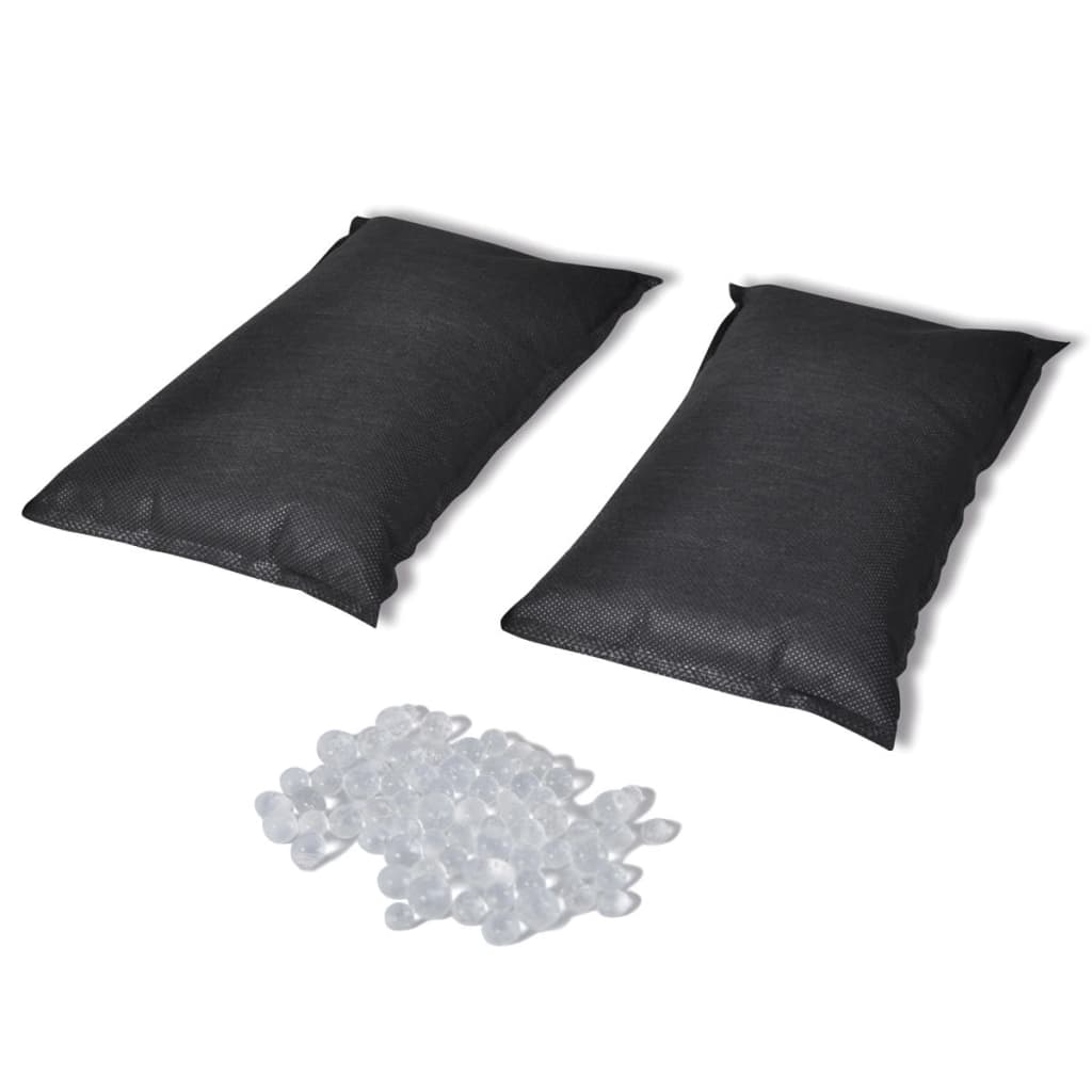 vidaXL silikageeliga niiskuse eemaldamise kotid 2 tk 2 kg