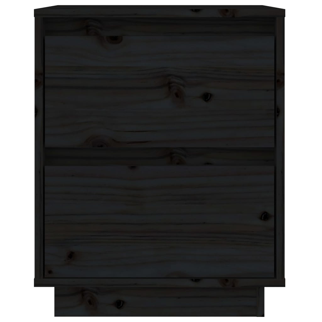 vidaXL öökapp, must, 40 x 35 x 50 cm, männipuit