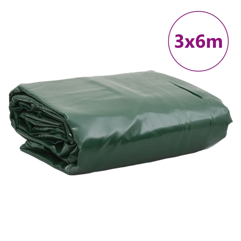 vidaXL present, roheline, 3 x 6 m, 650 g/m²