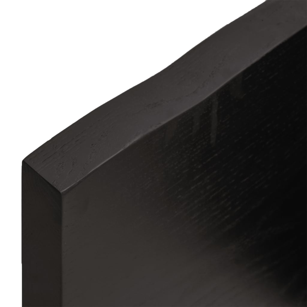 vidaXL lauaplaat, tumepruun, 100 x 50 x (2-4) cm, töödeldud täispuit