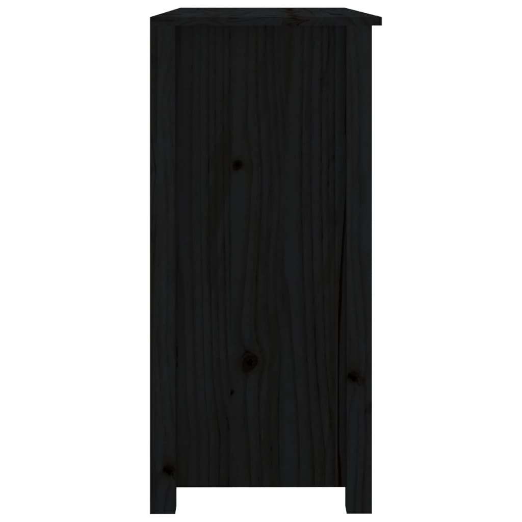 vidaXL puhvetkapp, must, 100 x 35 x 74 cm, männipuit