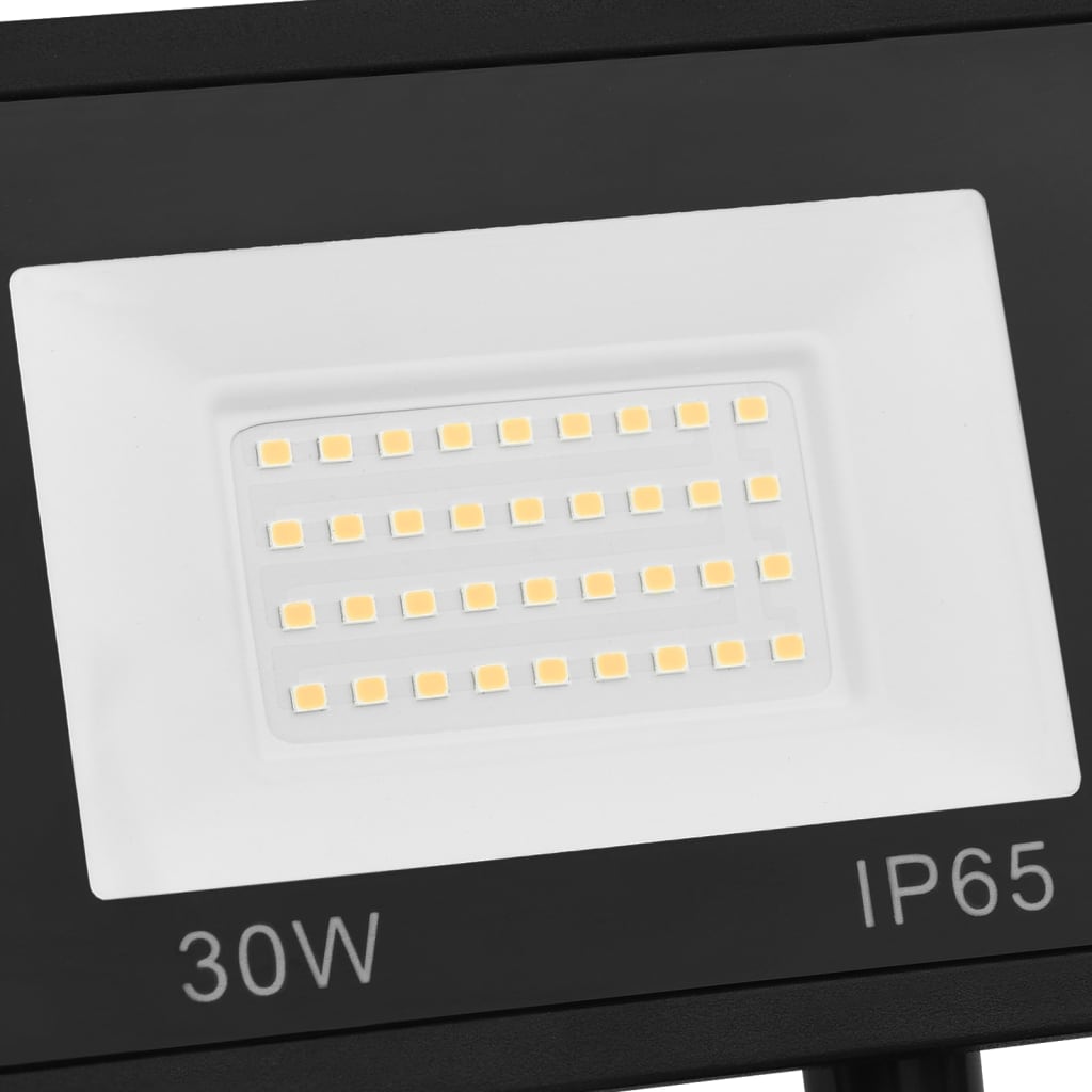 vidaXL anduriga LED prožektor, 30 W, soe valge