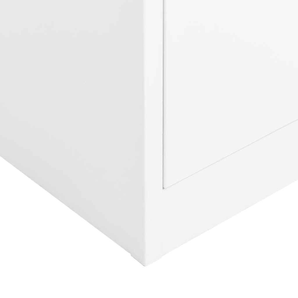 vidaXL lukustatav hoiukapp, valge, 90 x 40 x 180 cm, teras