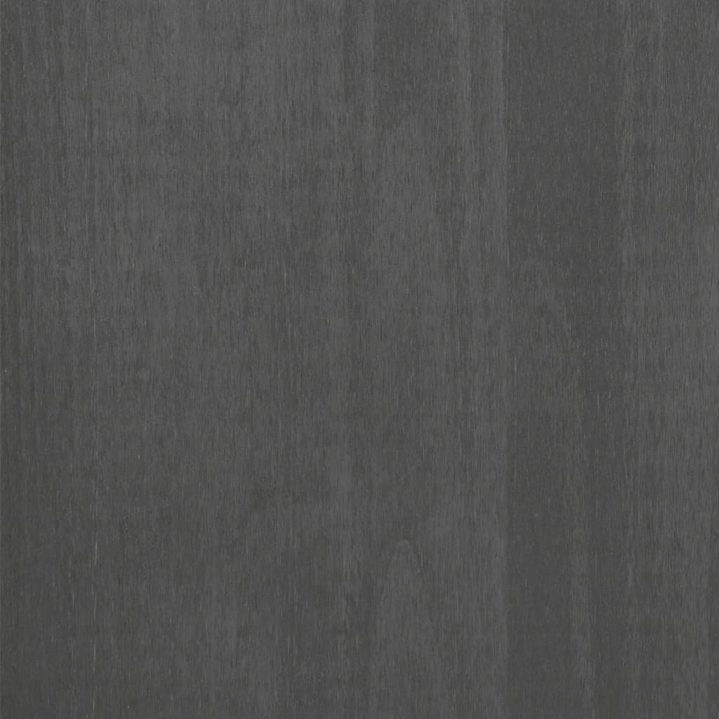 vidaXL öökapp "HAMAR", tumehall, 113x40x80 cm, männipuit