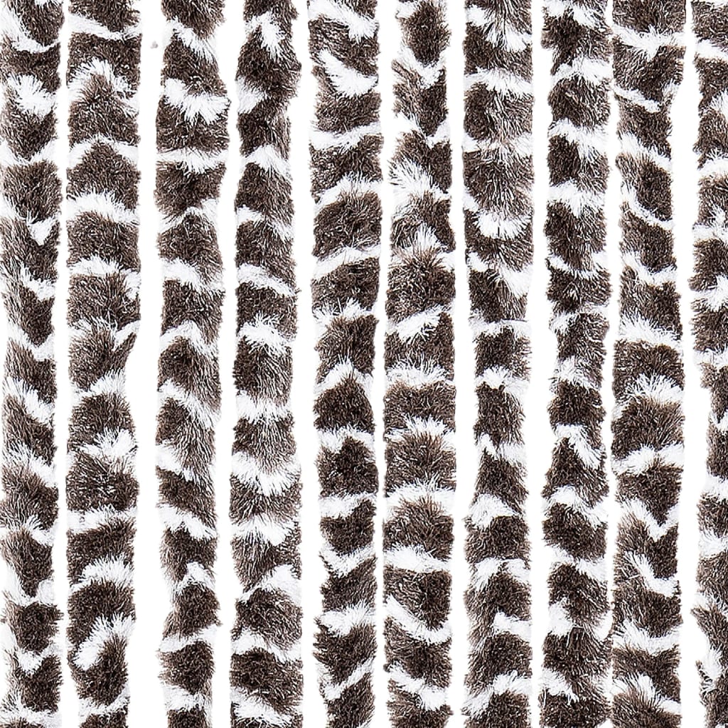 vidaXL putukakardin, pruun ja valge, 56 x 200 cm, šenill
