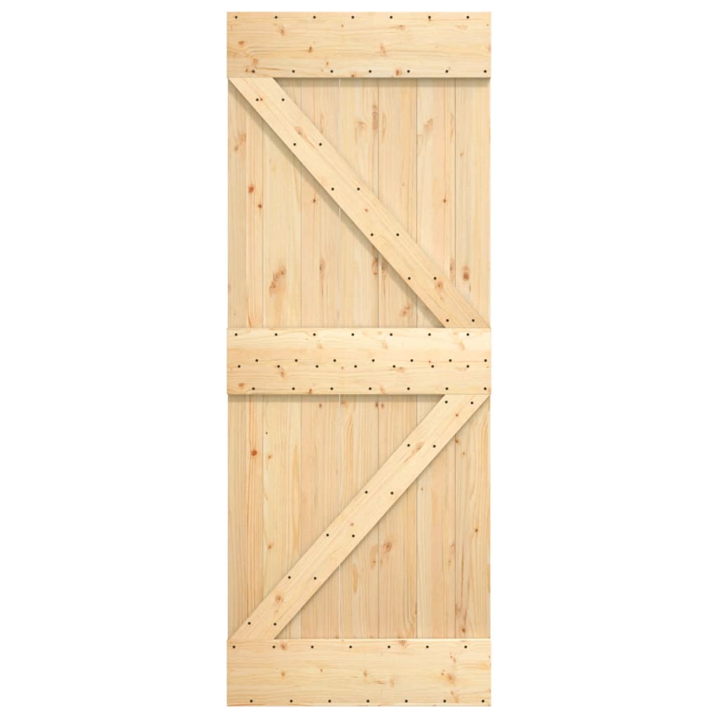 vidaXL uks, NARVIK, 70 x 210 cm, männipuit