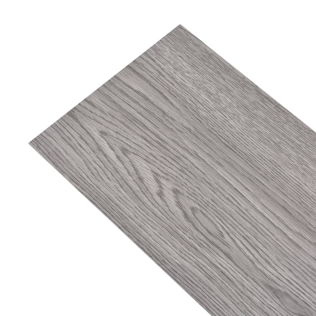vidaXL iseliimuvad PVC põrandalauad 5,02 m², 2 mm tumehall