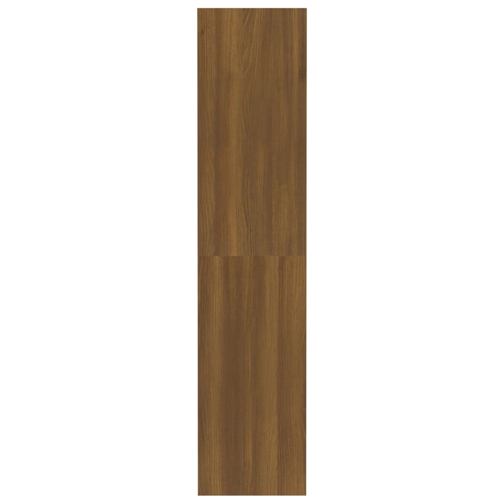 vidaXL raamatukapp, pruun tamm, 80x30x135 cm, puitlaastplaat