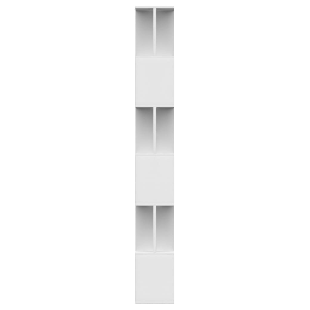 vidaXL raamaturiiul/ruumijagaja valge 80 x 24 x 192 cm puitlaastplaat