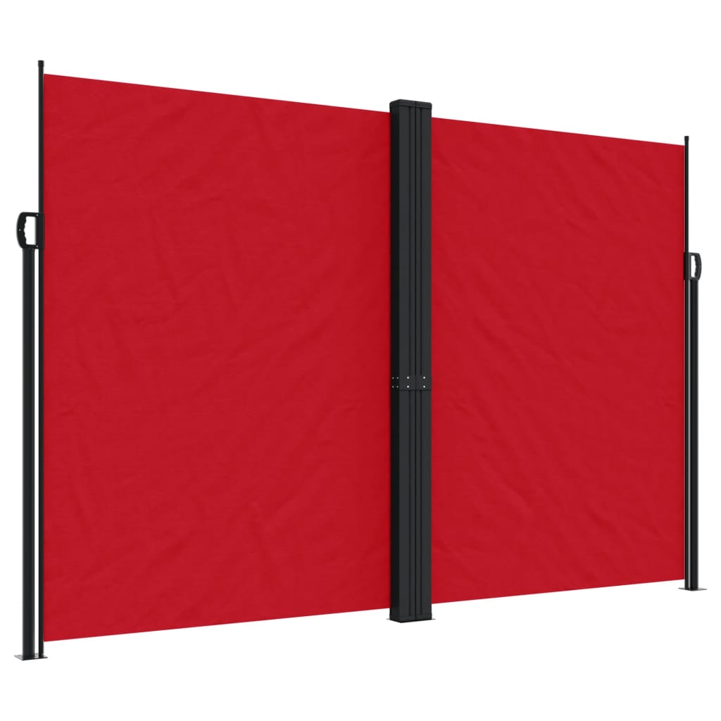vidaXL lahtitõmmatav külgsein, punane, 220 x 1000 cm