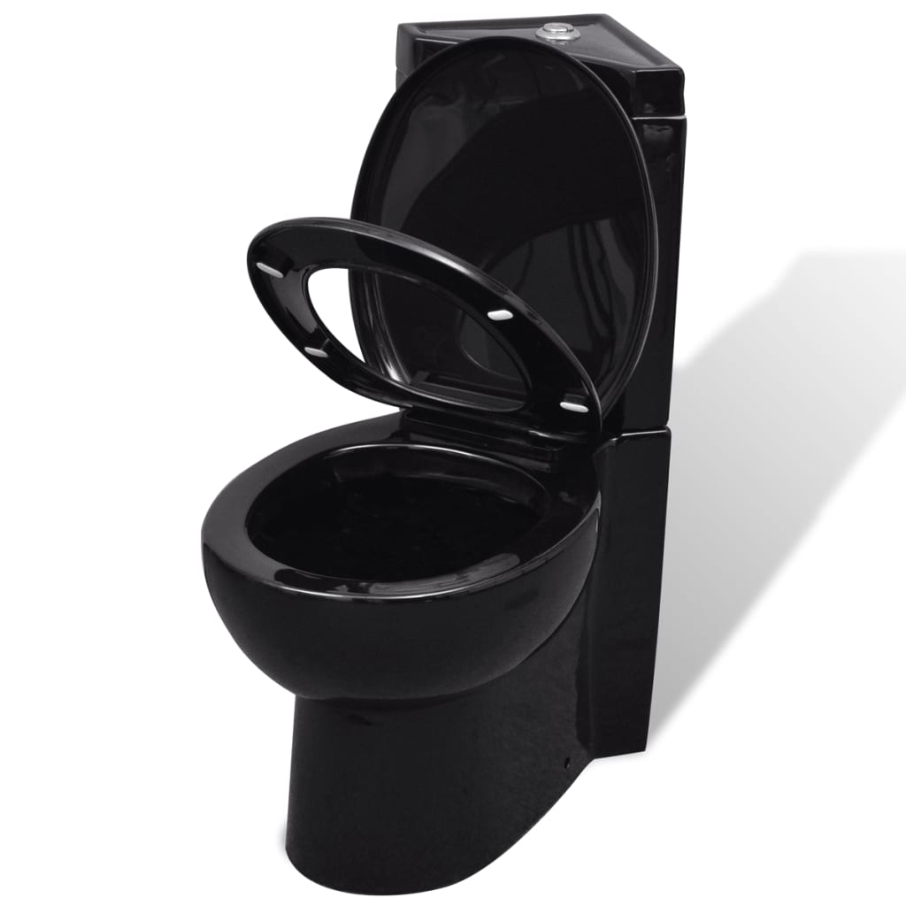 keraamiline WC pott nurka, must