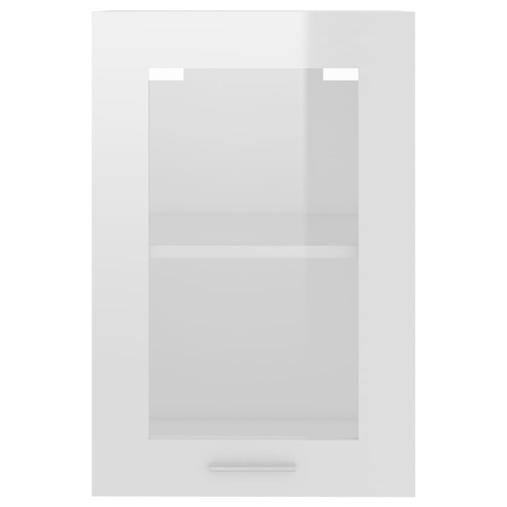 vidaXL köögikapp, kõrgläikega valge, 40 x 31 x 60 cm, puitlaastplaat