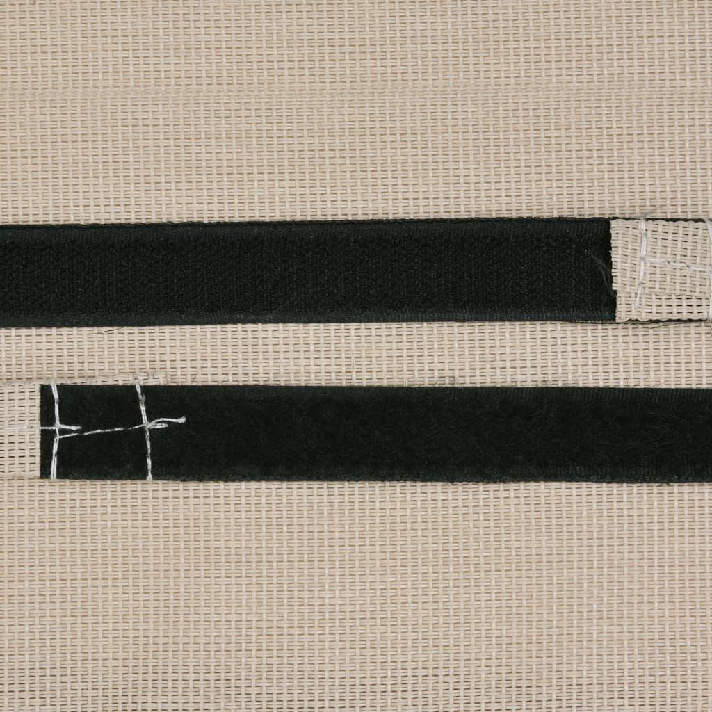 vidaXL rannatooli peatugi, kreemjasvalge, 40 x 7,5 x 15 cm, tekstileen