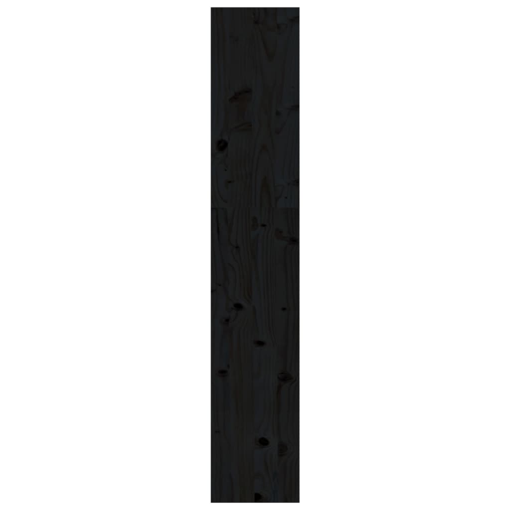 vidaXL raamaturiiul/ruumijagaja, must, 80x30x167,4 cm, täismännipuit